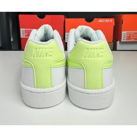 8 Nike Court Royale Women LifeStyle Casual Shoes White Barely Volt  749867 121 - Picture 4 of 6